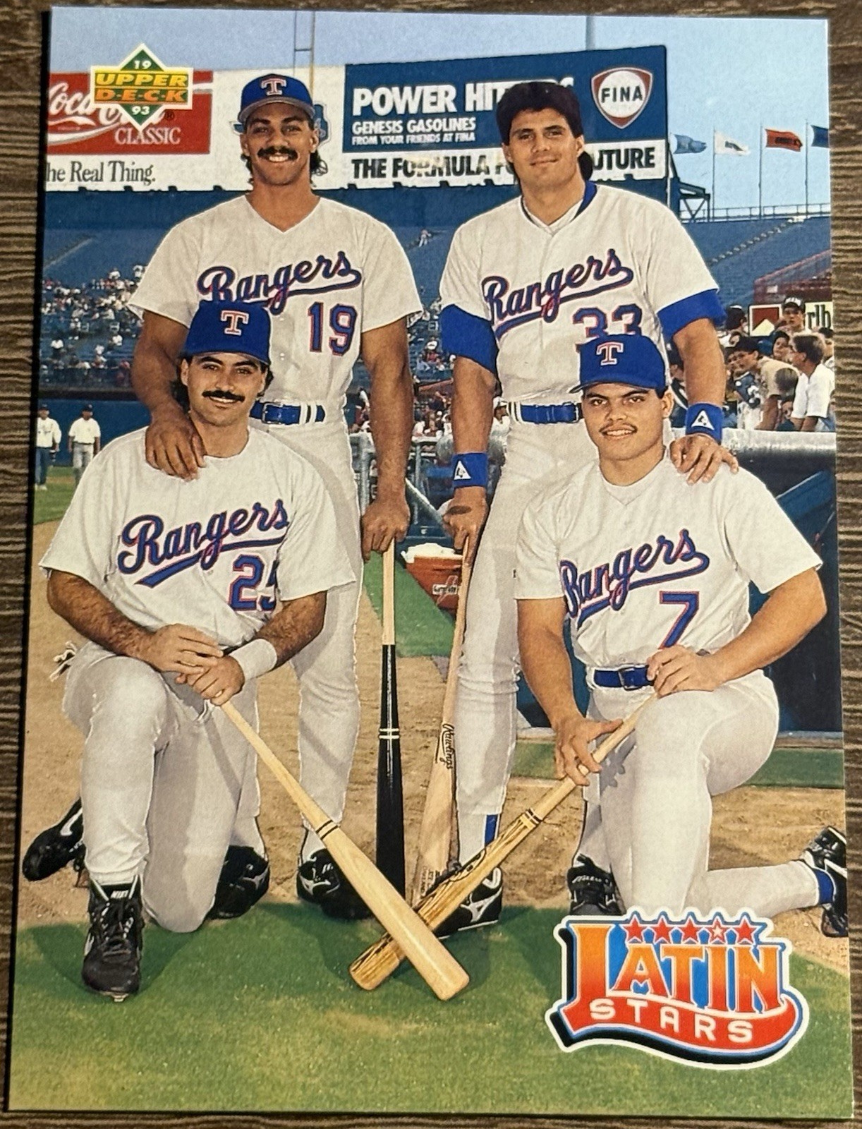 1992 Upper Deck Baseball Card #52 Latin Stars Teammates Juan Gonzalez Rodriguez