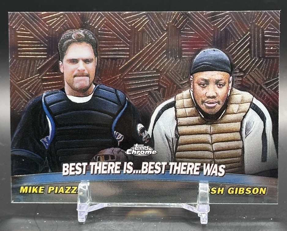 2000 Topps ~ Mike Piazza | Josh Gibson ~ Combos ~ TC18 ~ Mets | Monarchs