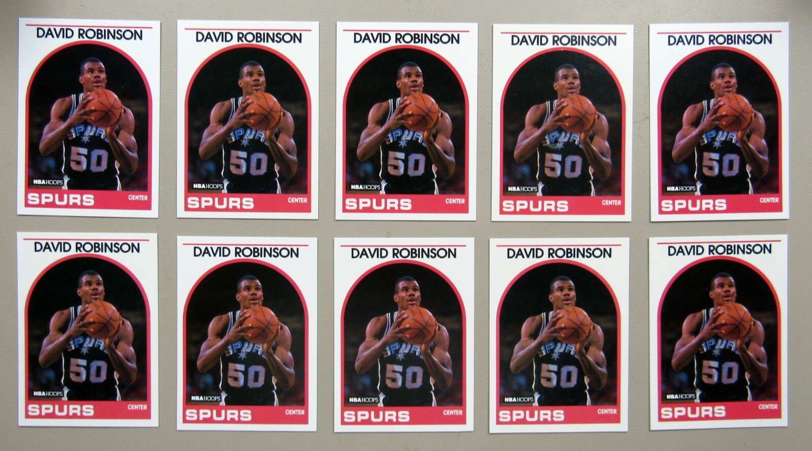 David Robinson Rookie RC 1989-90 NBA Hoops #310 10ct Basketball Card Lot 1101V