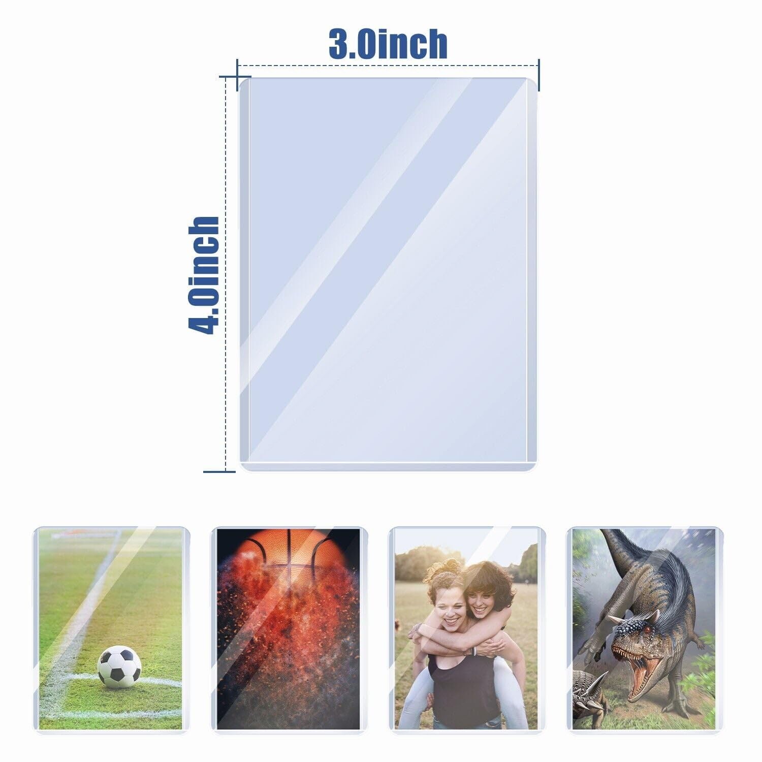 1000 PCS Toploaders and Panny Sleeves – Premium Hard Plastic Card Protectors,…