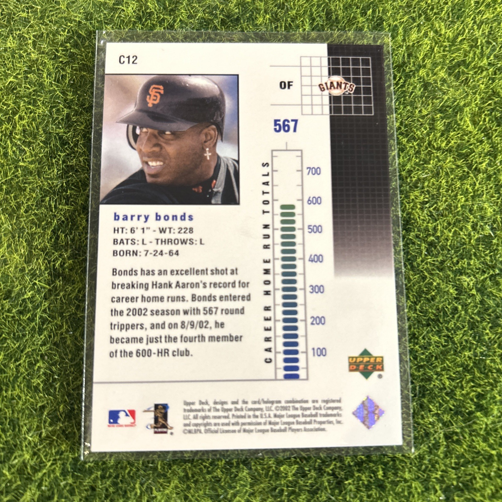 2003 Upper Deck Series One Baseball The Chase for 755 #C12 Barry Bonds C1
