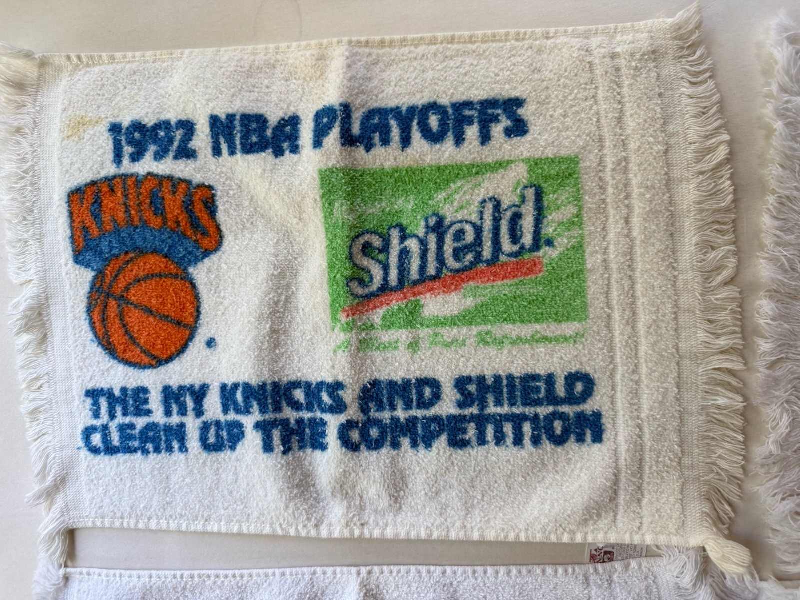 New York Knicks rally towels from 1990-1991, 1992, and 1996 — 7 in total