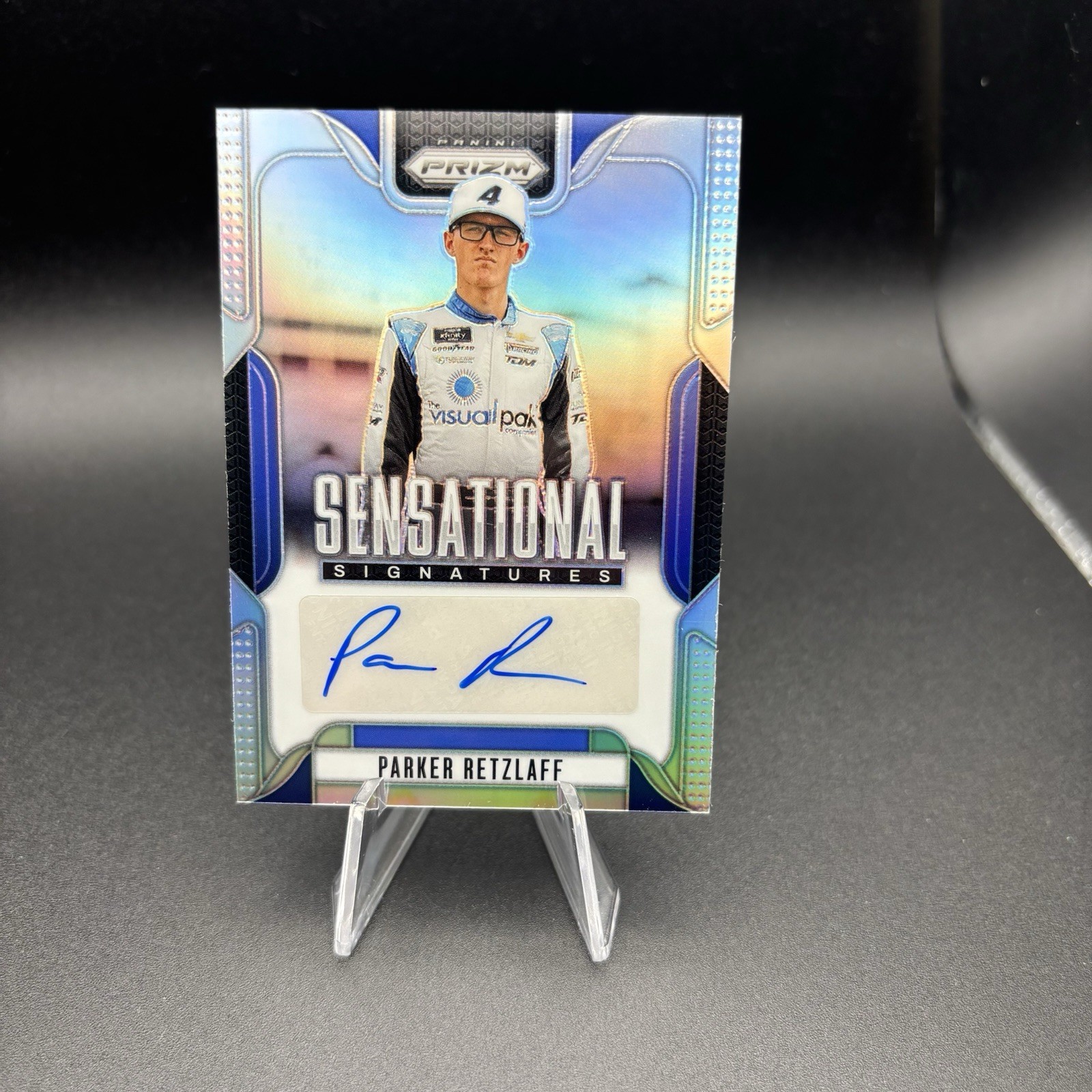 2025 Panini Prizm Sensational Signatures NASCAR Auto Silver Parker Retzlaff