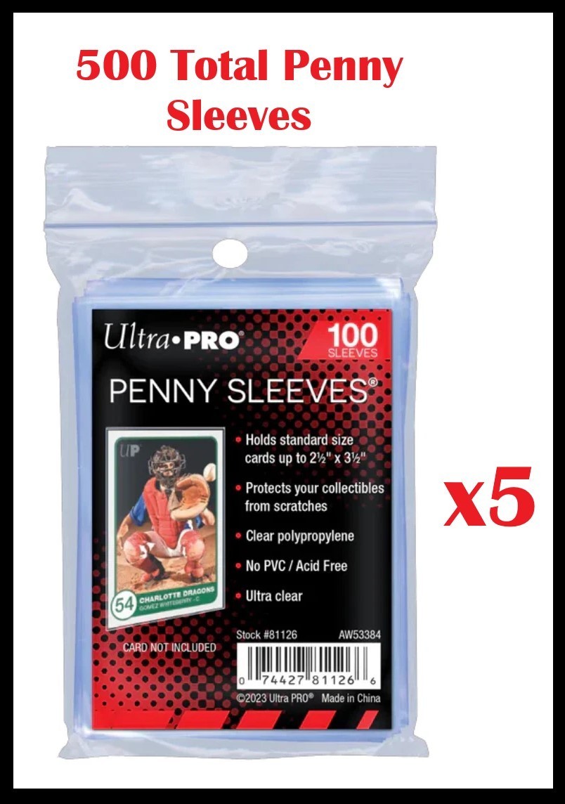500 Clear Pokémon Penny Sleeves 2.5″ x 3.5″ Magic Gathering, Sports, Yu-Gi-Oh