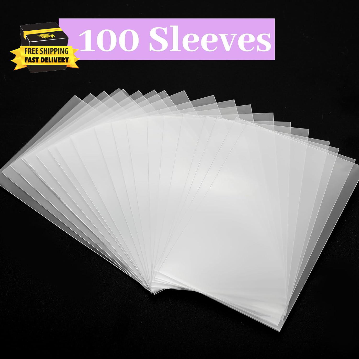 100 Pcs Photocard Sleeves, 57X88Mm Ultra Clear and Thick Sleeves Idol Photo Card