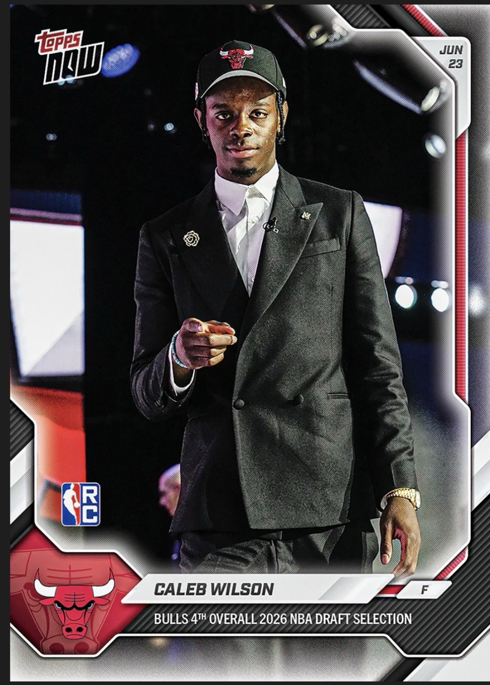 Caleb Wilson – 2025-26 NBA Topps NOW® Presale CHANCE AT 1/1 AUTO #4 Pick