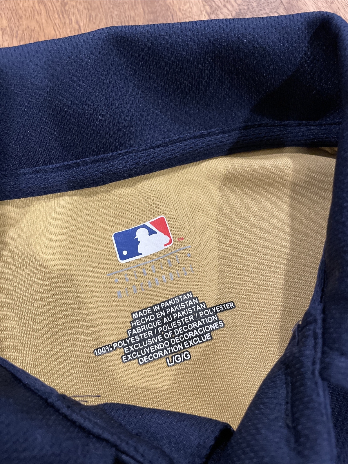 Milwaukee Brewers MLB Polo Shirt Short Sleeve Large MLB Genuine Merchandise