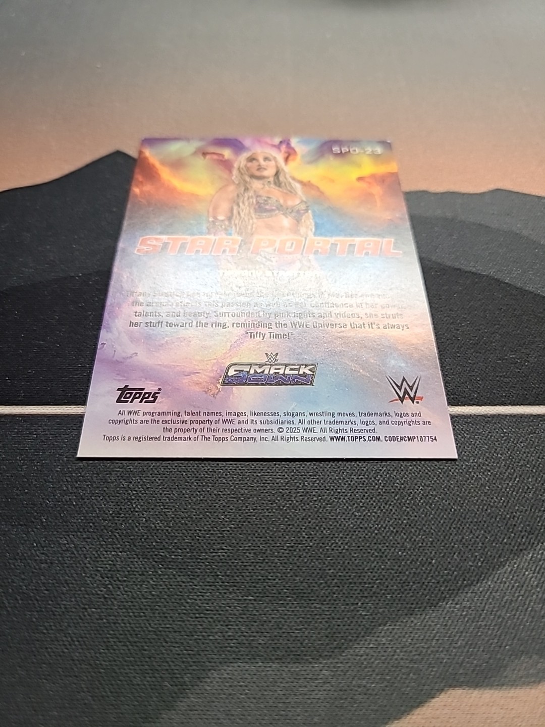 2025 Topps Universe WWE TIFFANY STRATTON #SPO-23 Star Portal Holo Insert 🔥