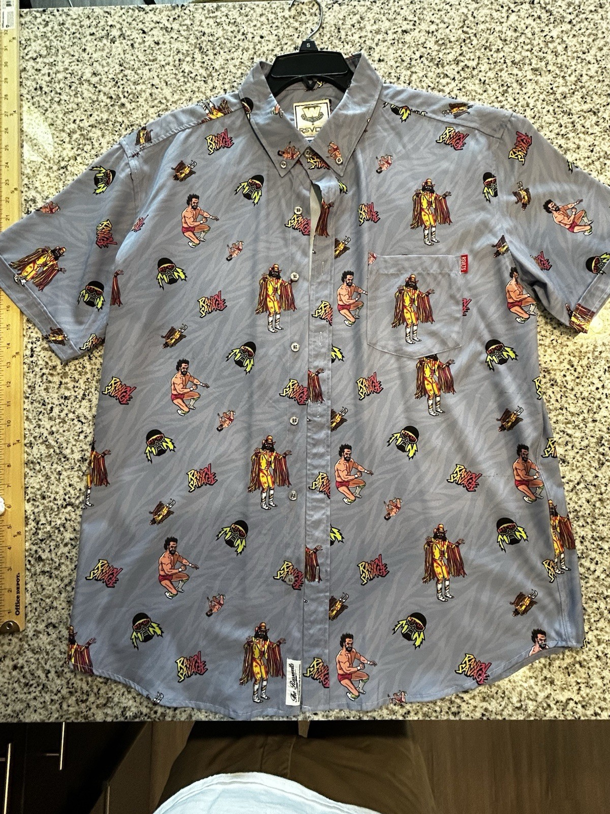 RSVLTS x WWE Legends x Macho Man Randy Savage Button Down Kunuflex XL See Below