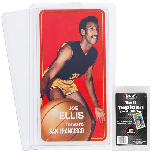 Tall Card Topload Holders – 25 Pack | Premium Top Loaders for Sports Trading