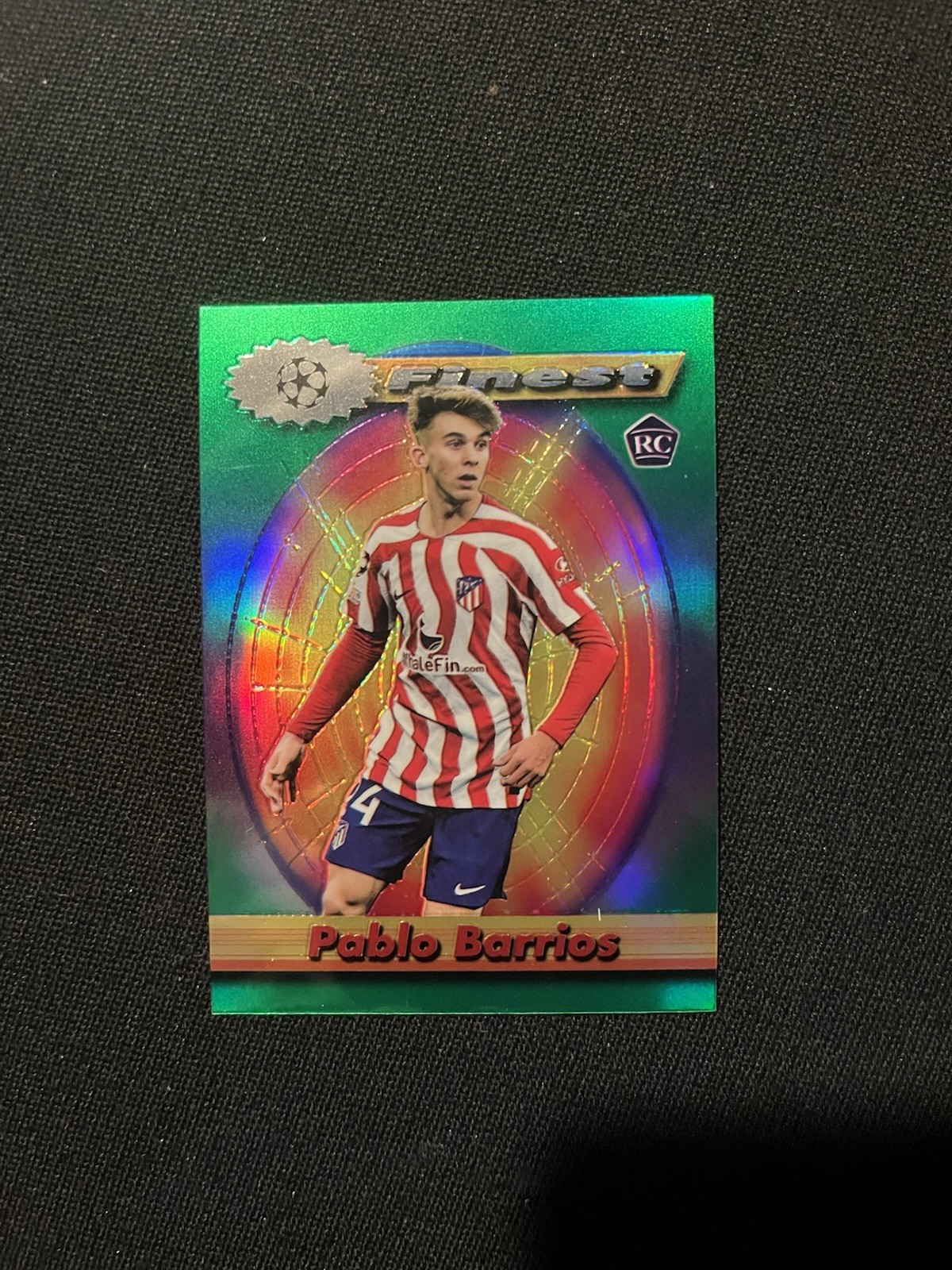 Pablo Barrios 7 2023 Topps Finest 1994 Flashback UEFA Club RC Refractor!!