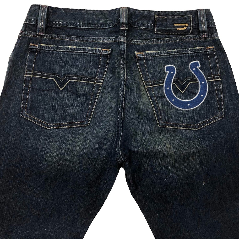 Wholesale Indianapolis Colts Nation Logo Size 2.5 in x 3.0 in Sew Iron on Patch