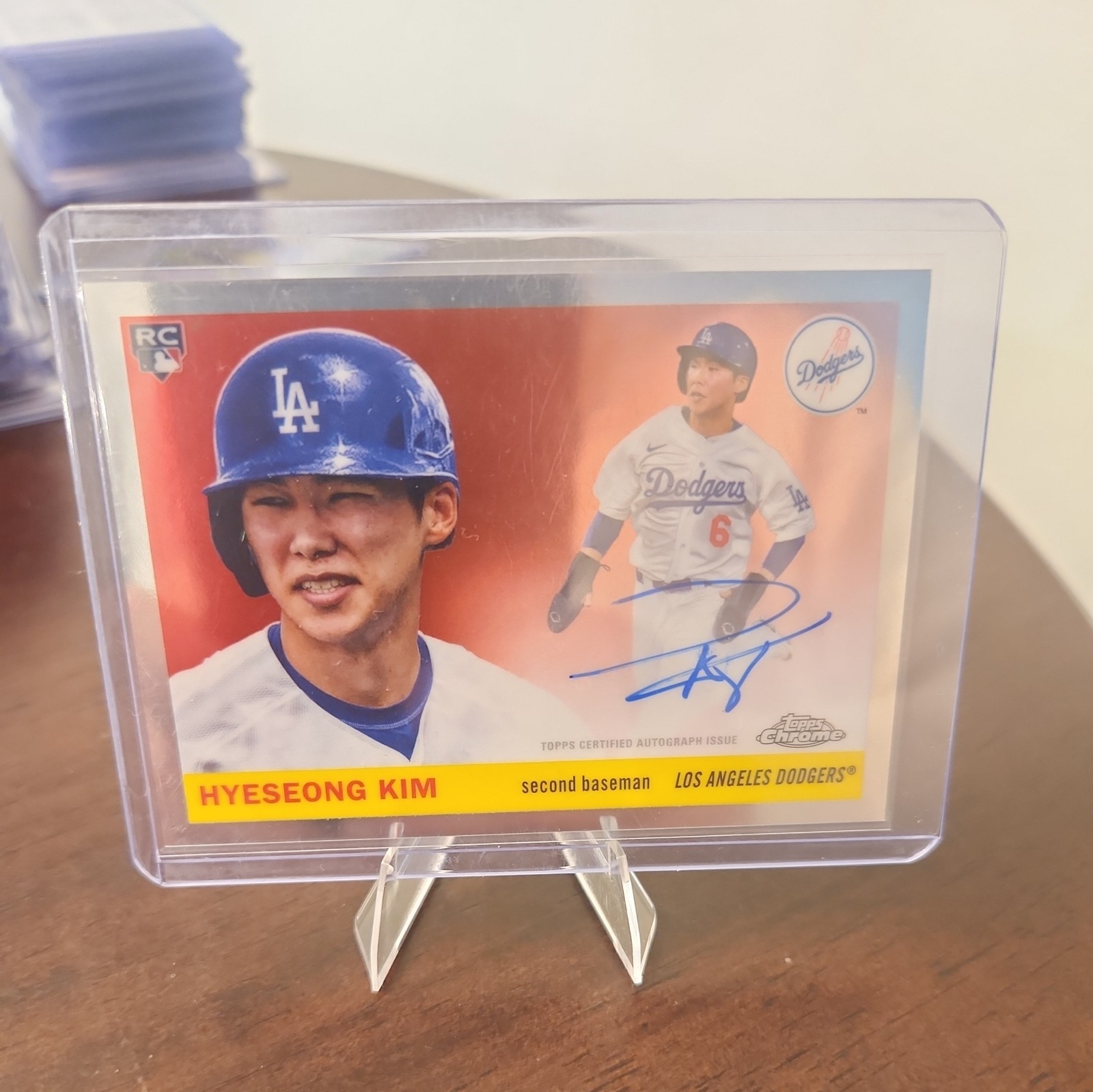 Topps 2025 Chrome Platinum Hyeseong Kim RC On Card Autograph CPA-HK Dodgers