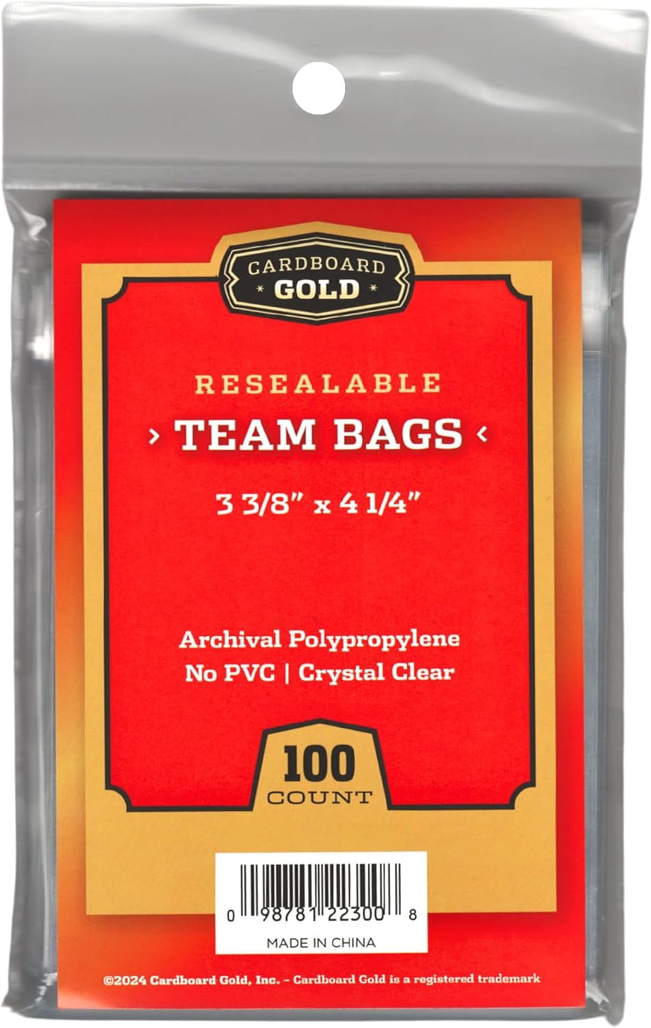 Resealable Sports Card Team Set Bags – 1000 Pcs Team Bags for Trading Cards – No