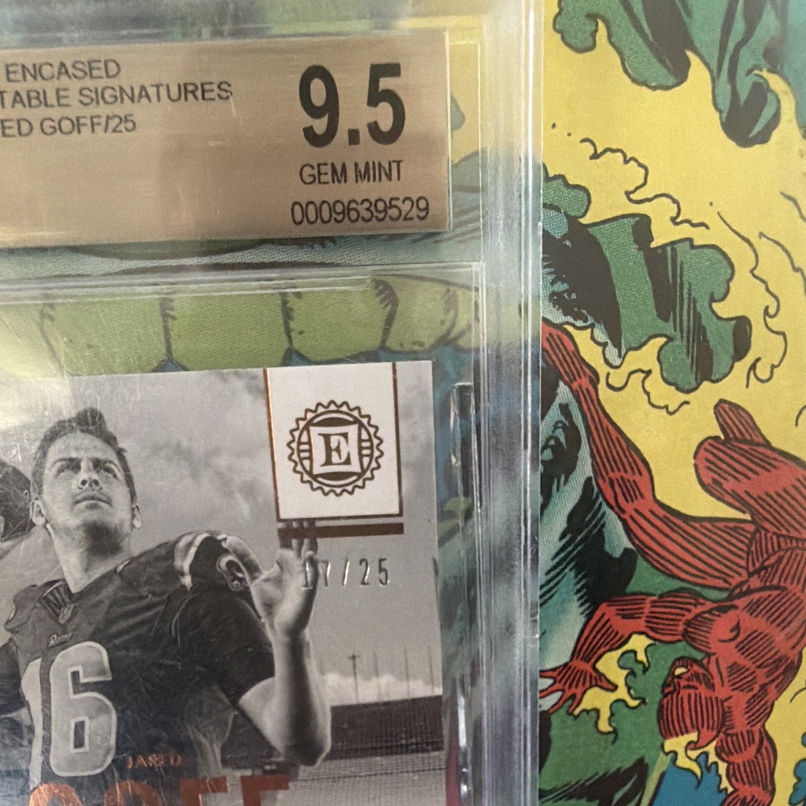2016 Panini Encased – Rookie Notable Signatures Jared Goff #RNI-JG /25 (AU, RC)