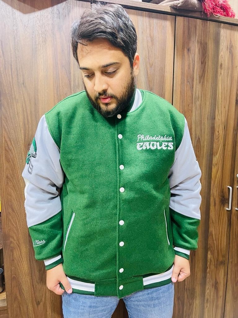 Vintage Letterman 80’s Jacket NFL Philadelphia Eagles Varsity Style A+ Rep
