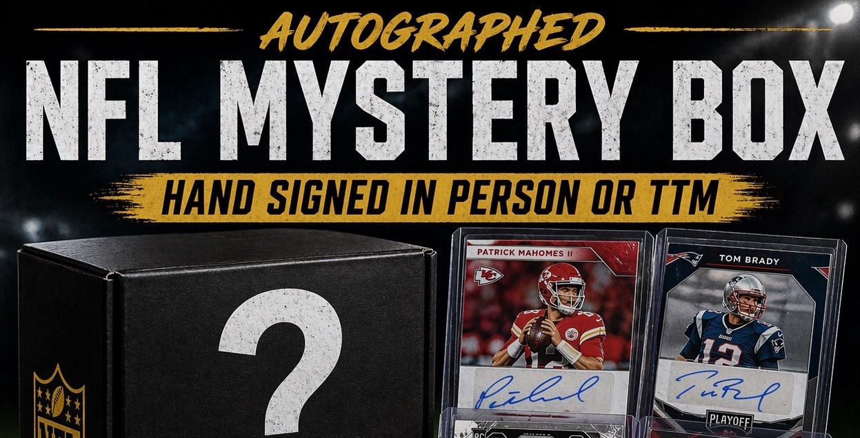 Autographed Mystery Box – Autographed NFL Cards Mystery Box – HAND SIGNED 🔥