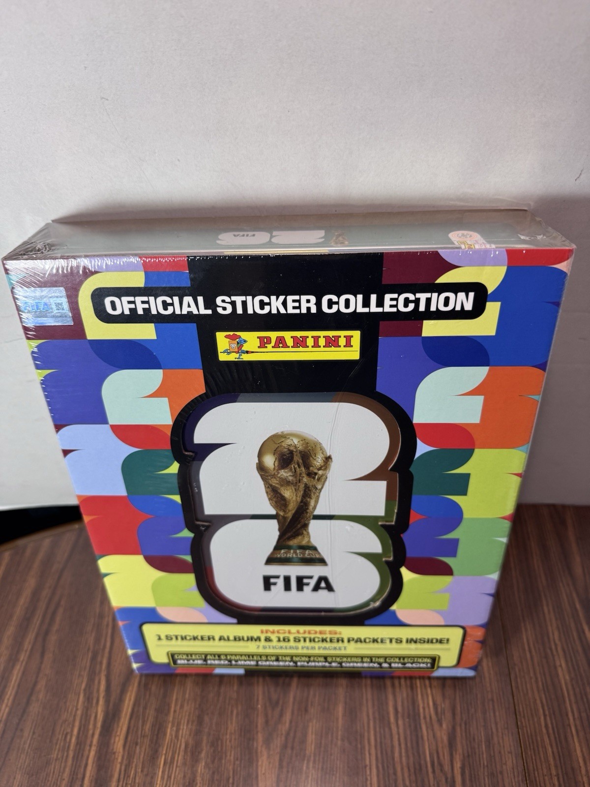 New Panini FIFA World Cup 2026 Official Sticker Collection Tin Album & 16 Packet