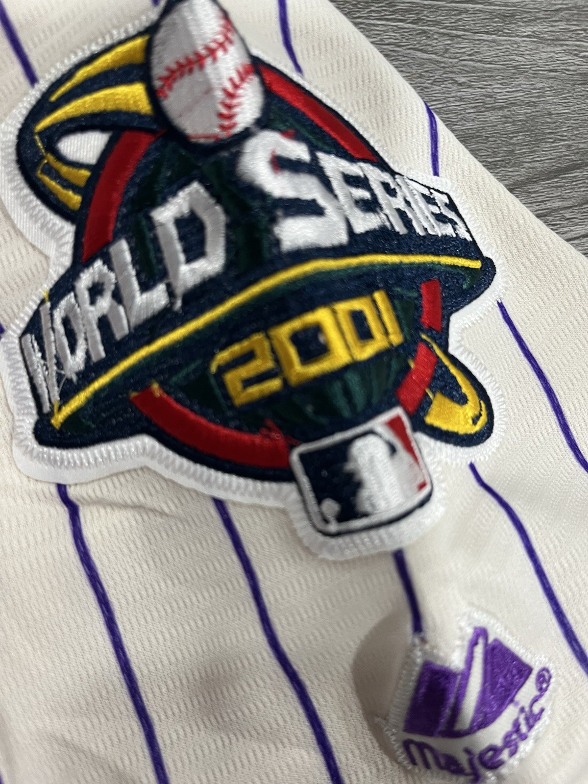 Luis Gonzalez 2001 Arizona Diamondbacks Home World Series Jersey Men’s Large