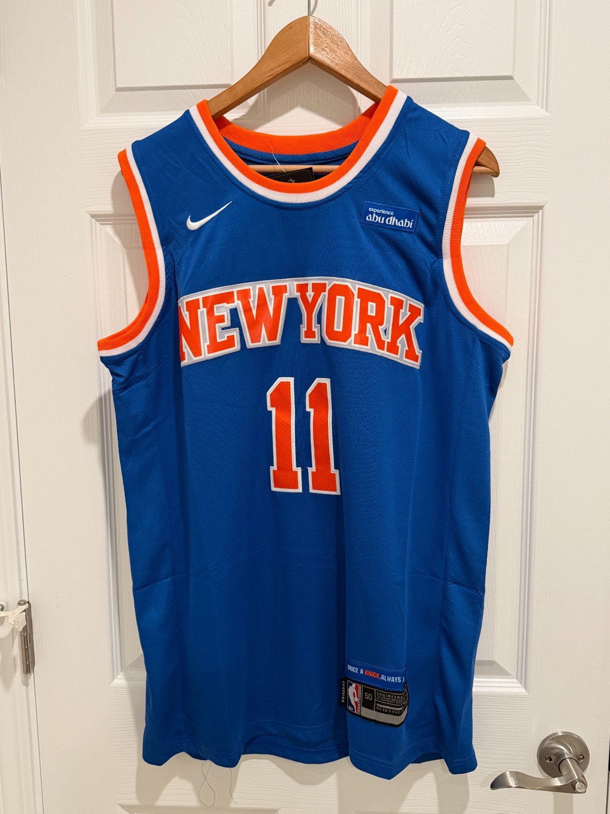 Jalen Brunson #11 Jersey stitched lettering, casual, blue SIZE S-2XL