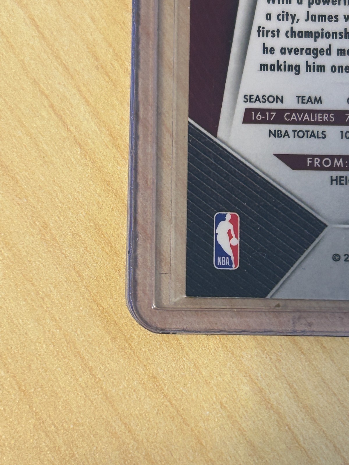 2017-18 Panini Prizm LeBron James Orange Prizm #191 Cavaliers SP /49 Serial #04