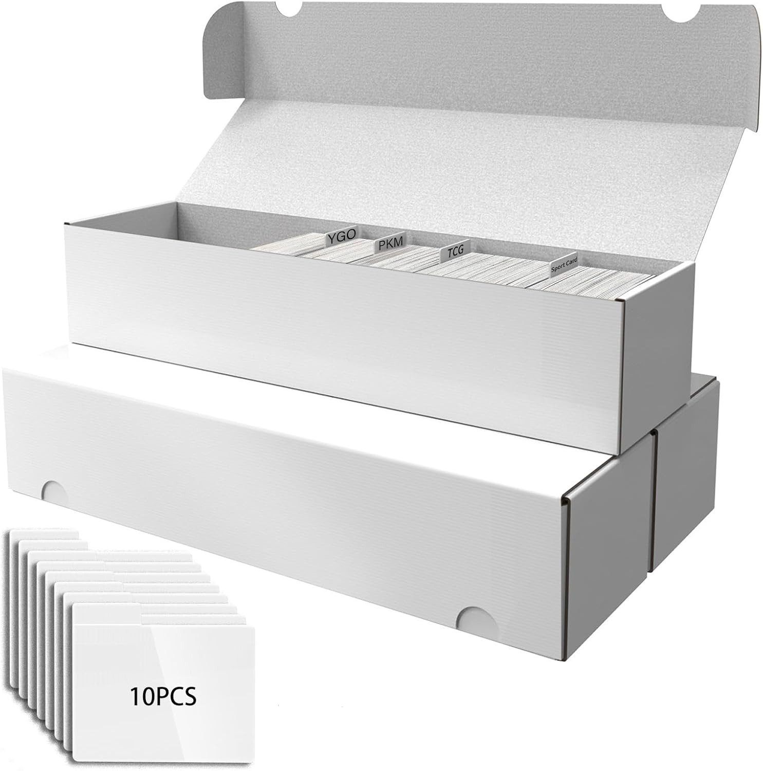 Collectible Trading Cards Storage Box, Card Storage Box with Trading Card Divide
