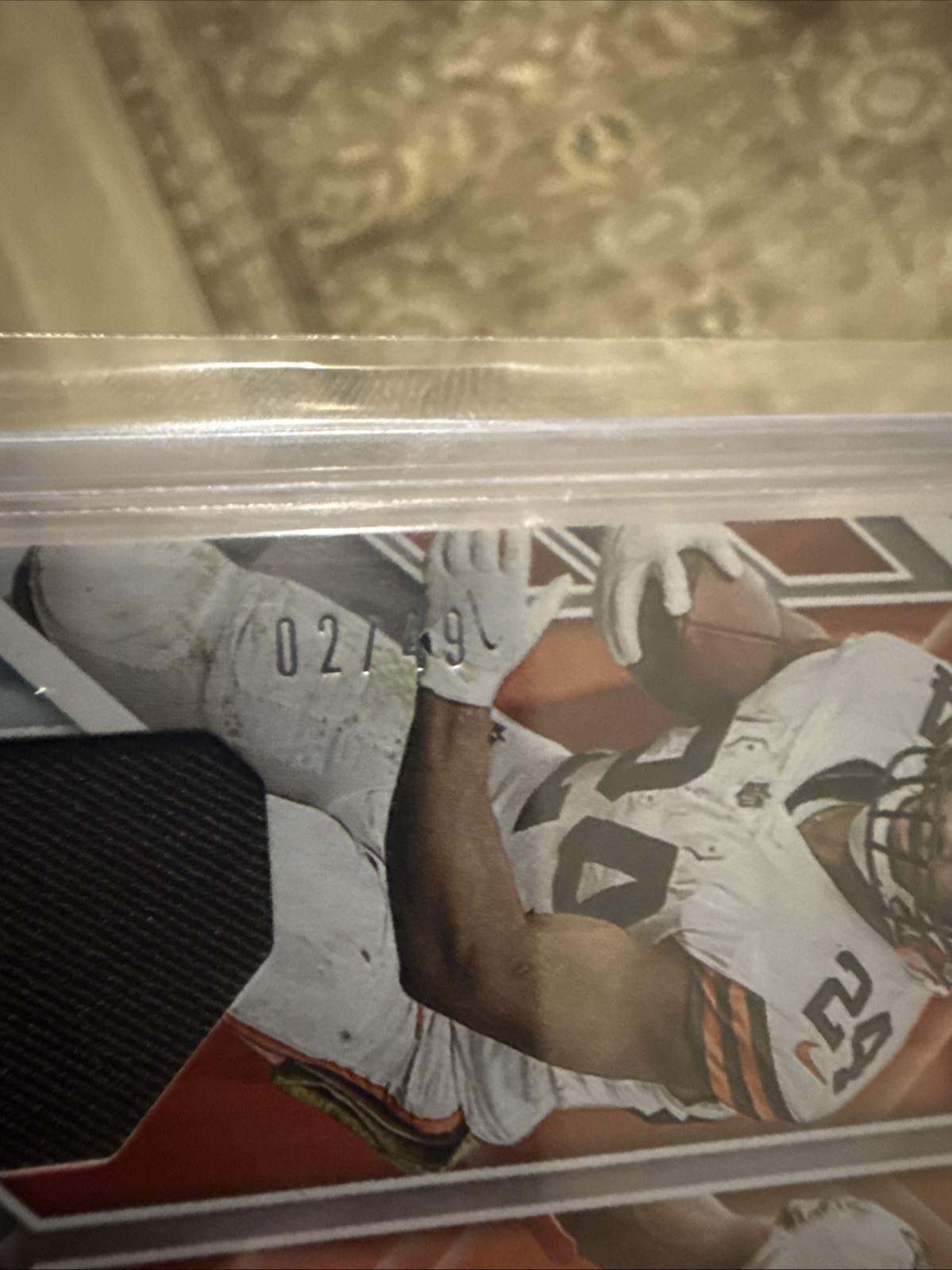NFL Herbert-Blue Sparkle, Purdy/Nabers/Puka-Yellow, Chubb/Hunt Team Materials/49
