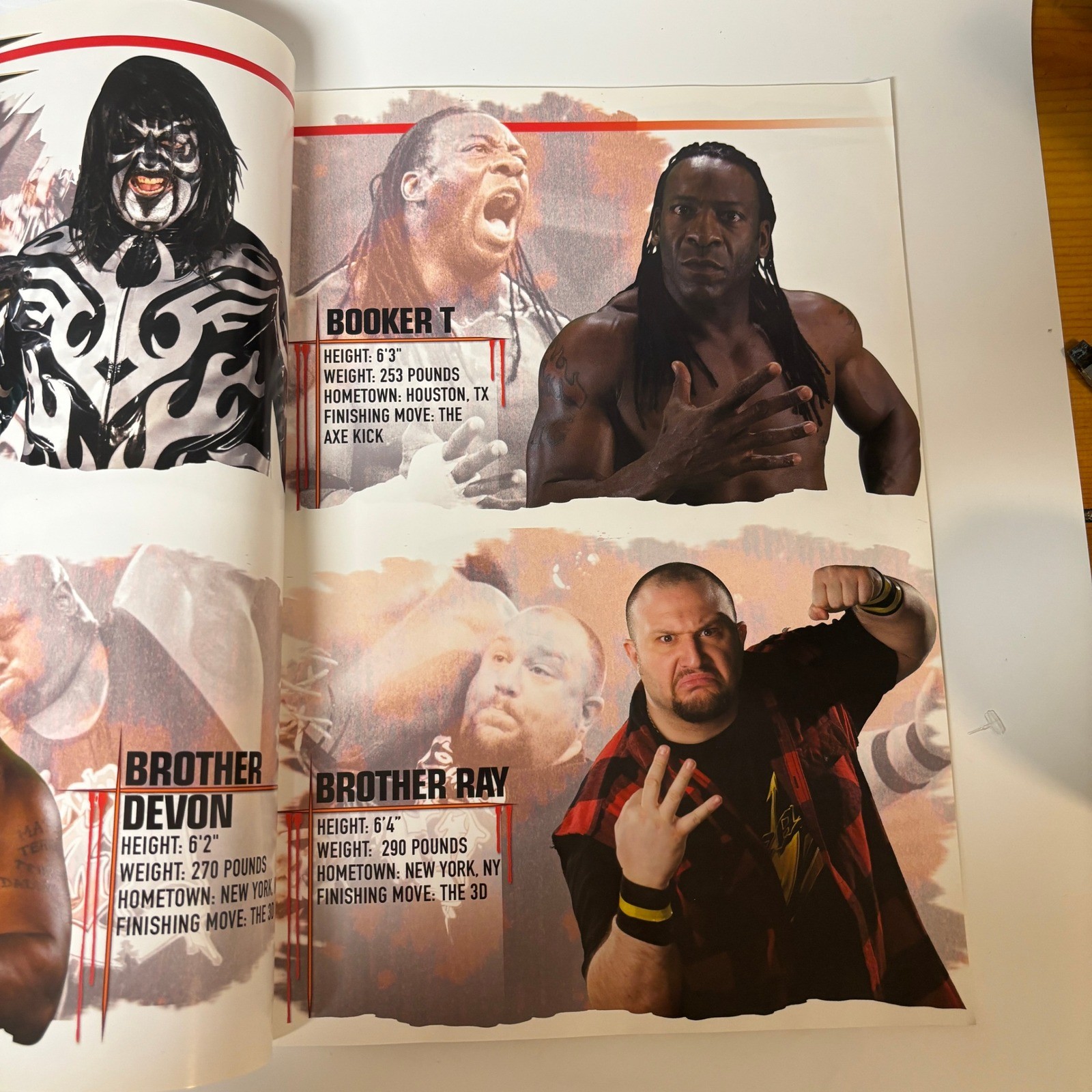 TNA Total Nonstop Action Wrestling Program Autographed Sting Booker T SEE DESC