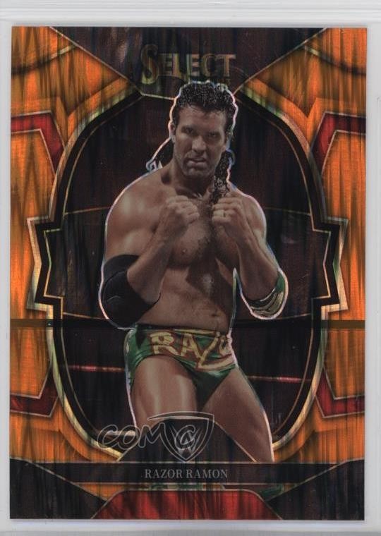 2023 Panini Select WWE Concourse Orange Flash Prizm Scott Hall Razor Ramon 1sr5