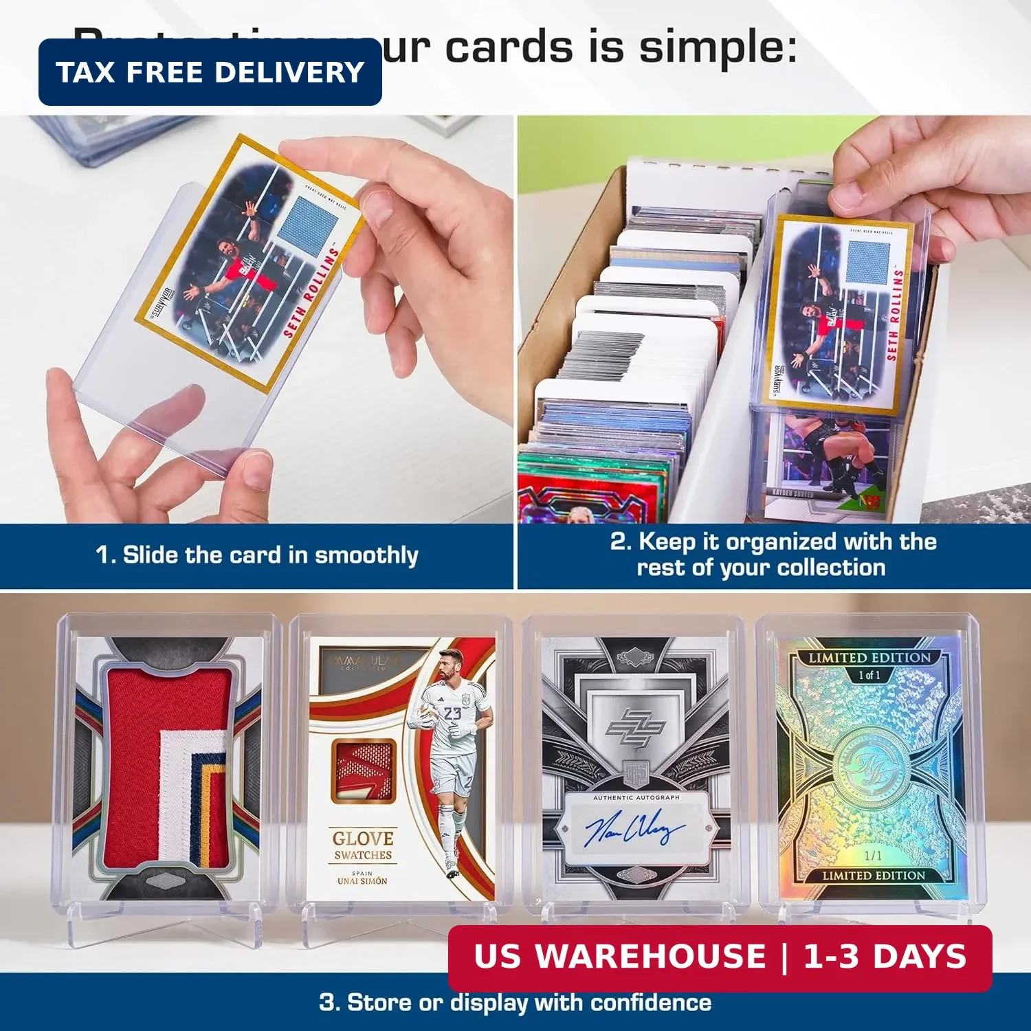 BCW 79 PT. Thick Card Topload Holder – Pack of 25 | Durable Rigid PVC Toploader