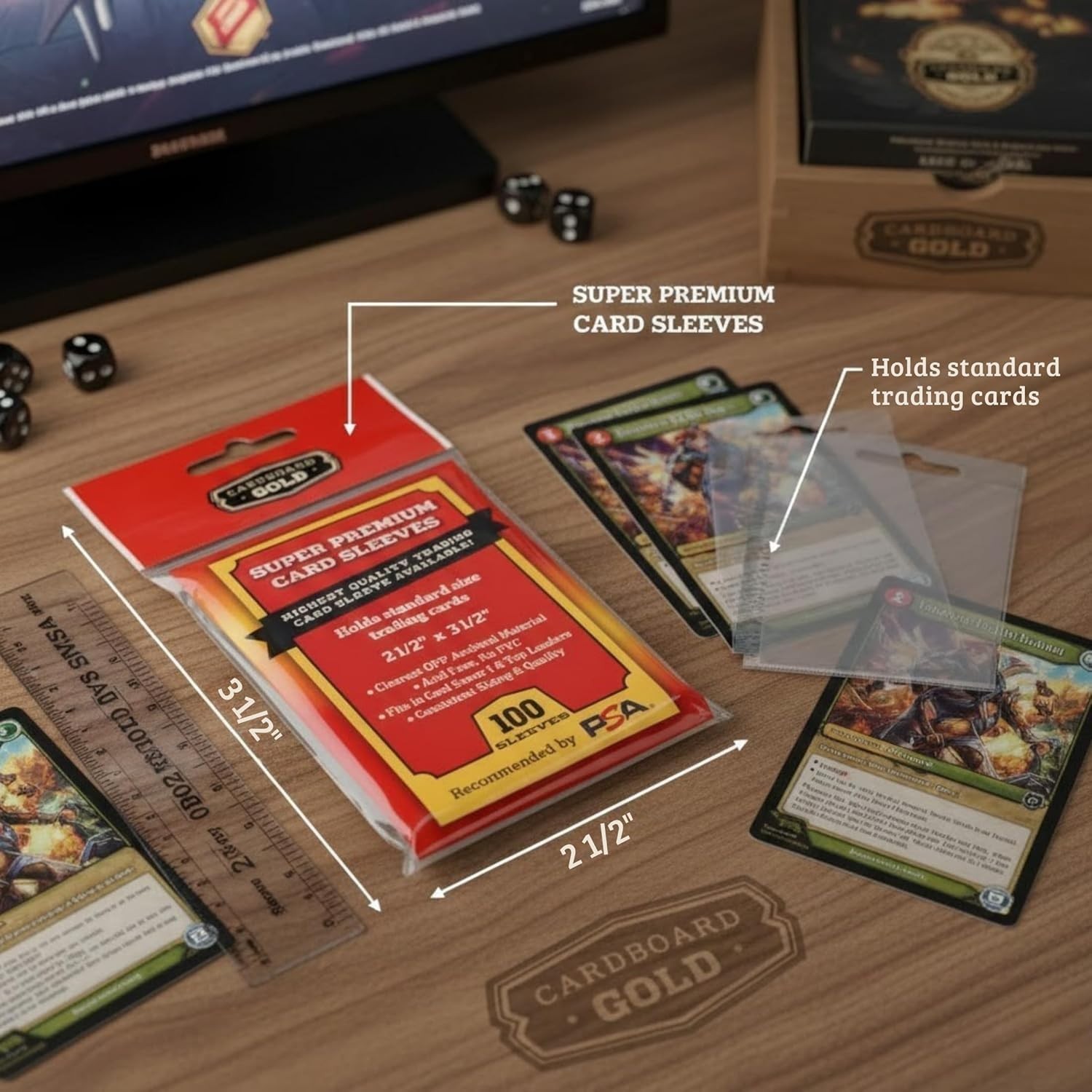 Super Card Sleeves – Penny Sleeves for Trading Cards – Ultra Clear OPP 2 mil…