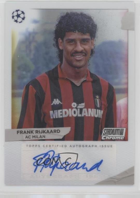 2022 Topps Stadium Club Chrome UEFA Competitions Frank Rijkaard #BTL-FR Auto 7gk