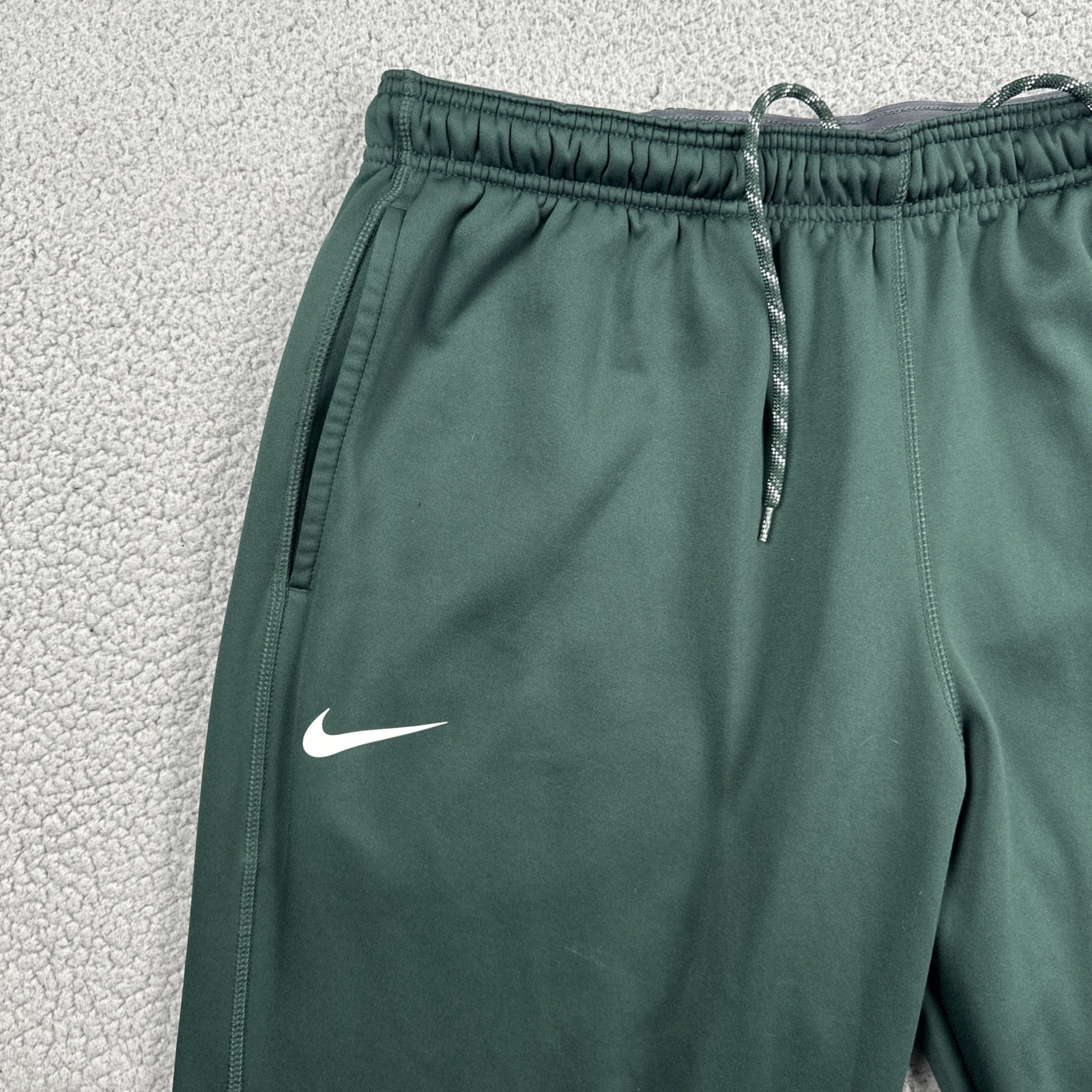 Nike Therma Fit Michigan State Spartans Sweatpants Men 2XL Green Pockets Logo
