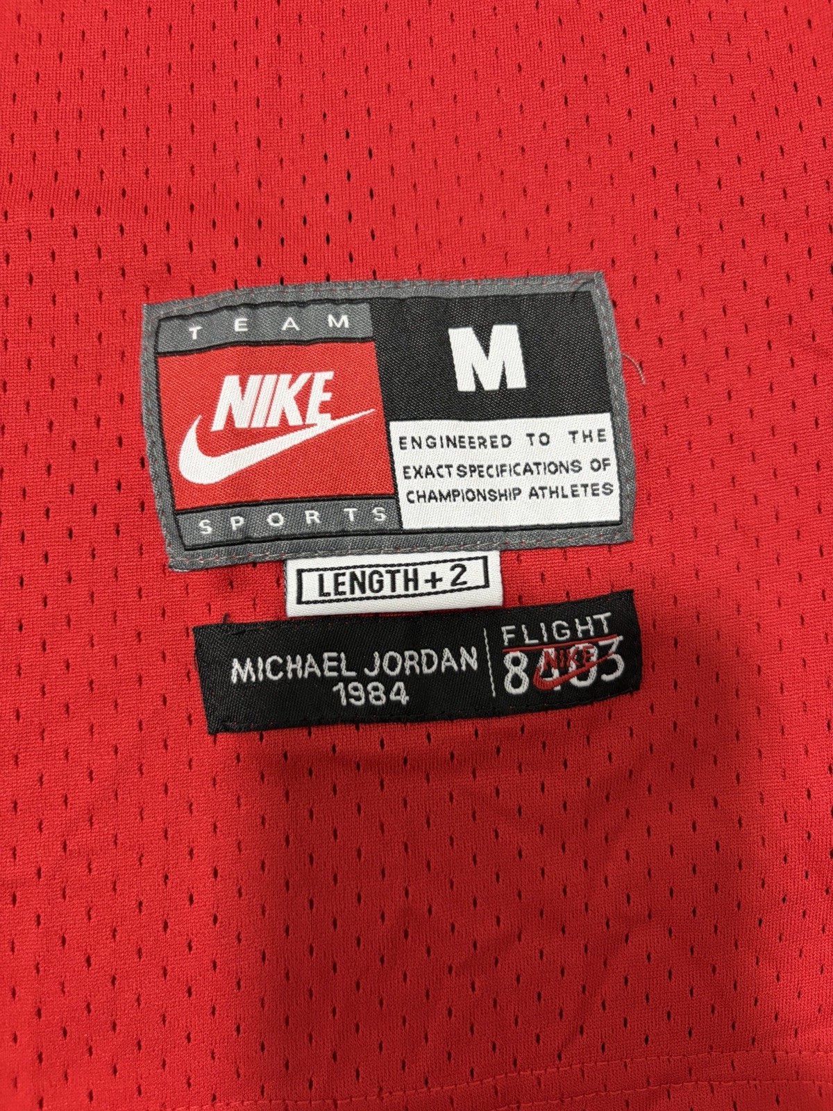 Nike Label 1984 MICHAEL JORDAN No. 23 CHICAGO BULLS “Flight” (Size M) Jersey