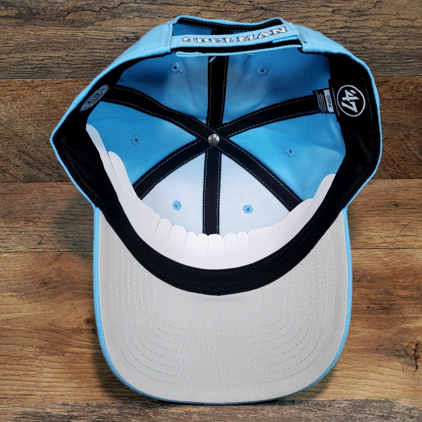 Spelman College Jaguars ’47 Brand MVP Strapback Script Hat Cap Columbia Blue NEW