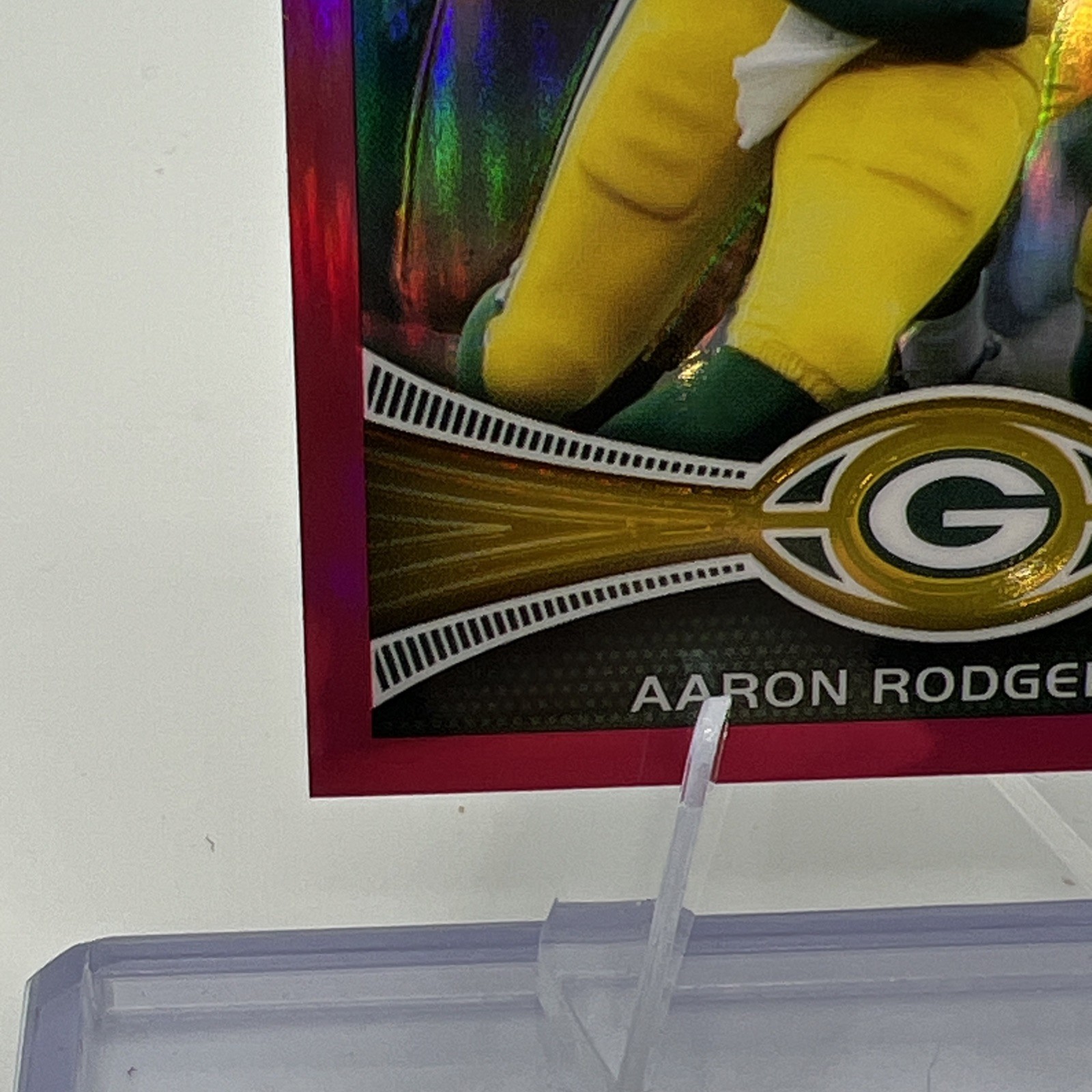 Aaron Rodgers 2012 Topps Chrome BCA Pink Refractor #50 Packers #d /399 D4
