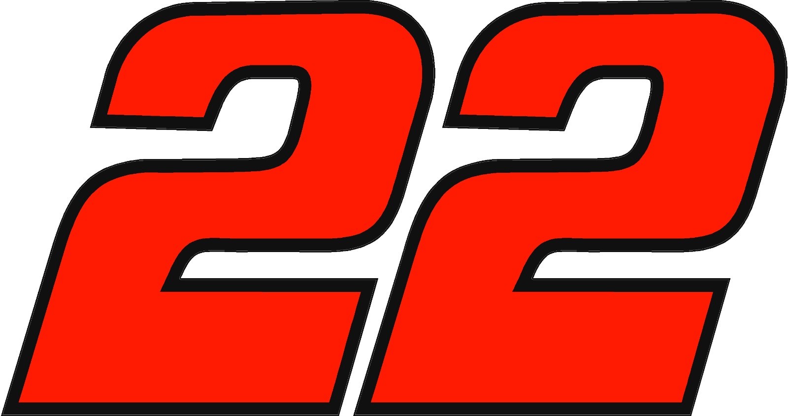 NEW FOR 2022 #22 Joey Logano Racing Sticker Decal – Sm thru XL – Various colors