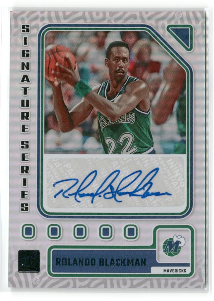 Rolando Blackmon 2023-24 Panini Donruss Signature Series #SS-ROL AUTO Mavericks
