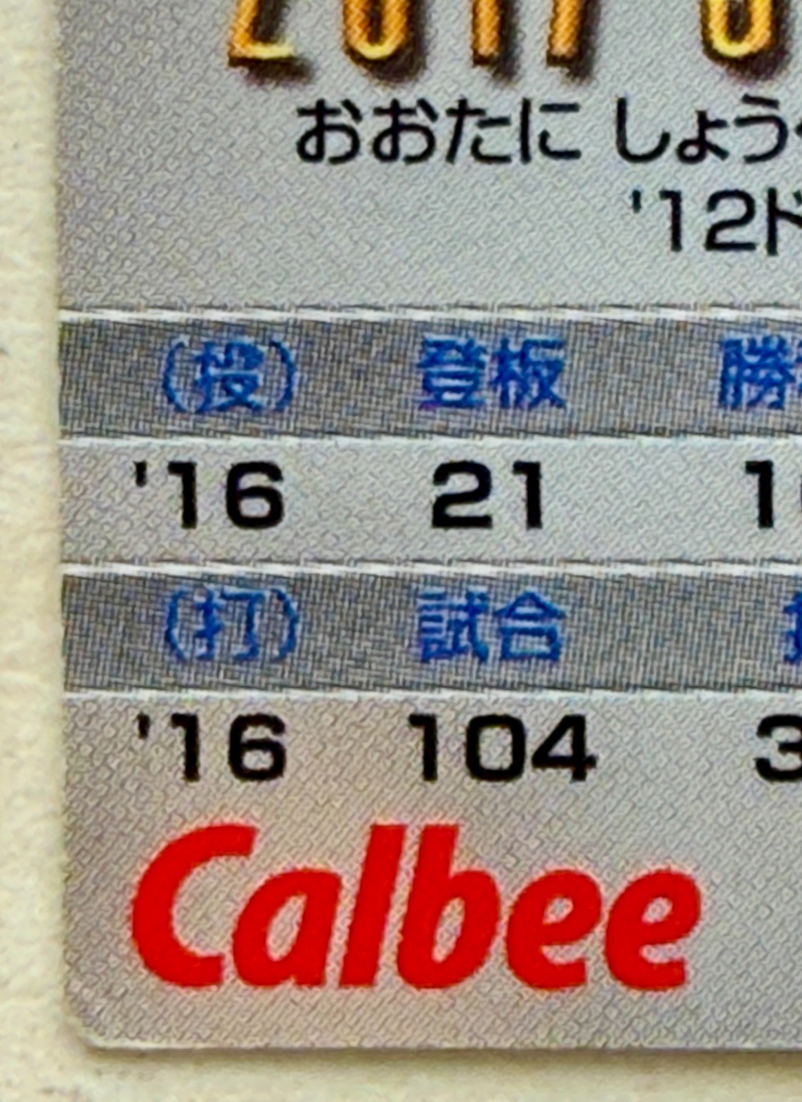 Shohei Ohtani — 2017 Calbee Holo #S-26 NPB Hokkaido Nippon-Ham Fighters