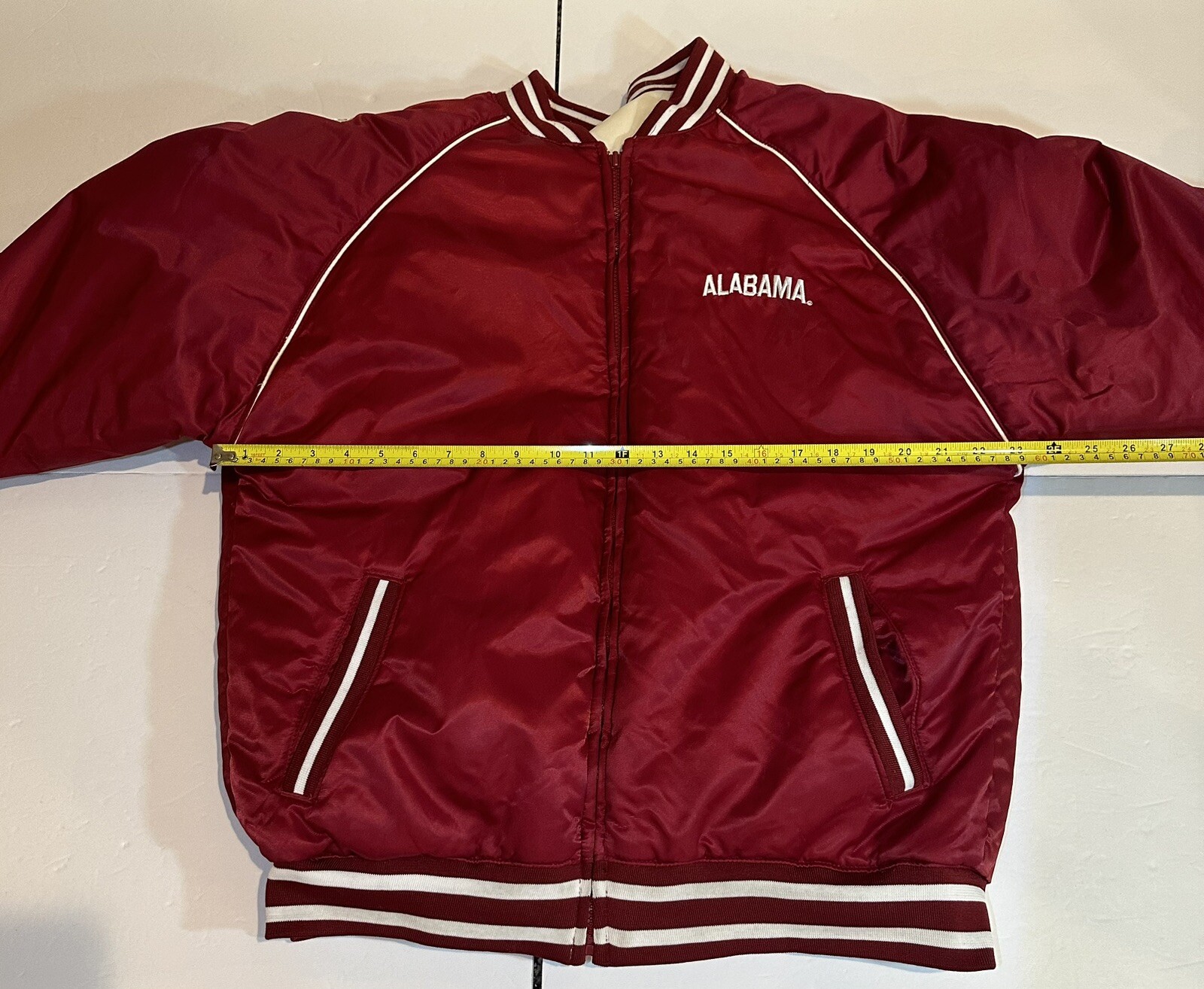 VTG Alabama Crimson Tide Jacket XL STARTER Satin Reversible Full Zip 90S Y2K