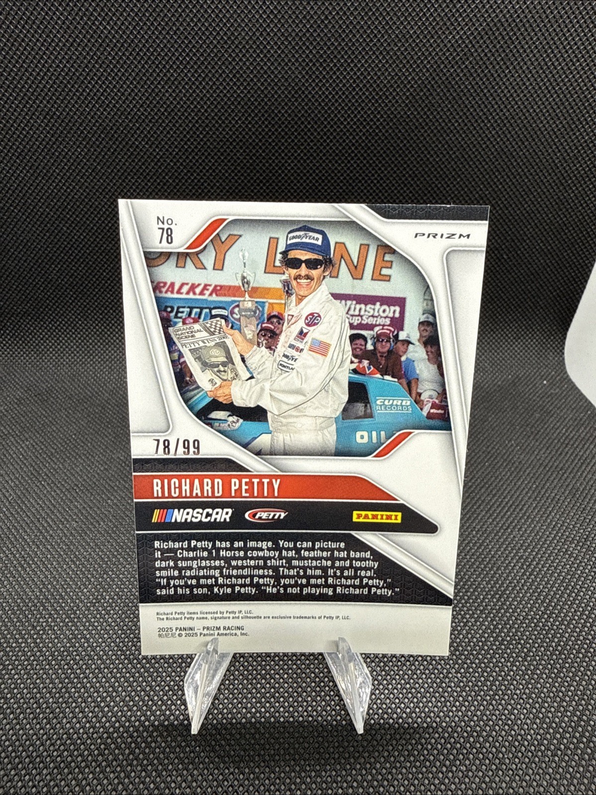 2025 Panini Prizm – Richard Petty #78 Purple Prizm /99