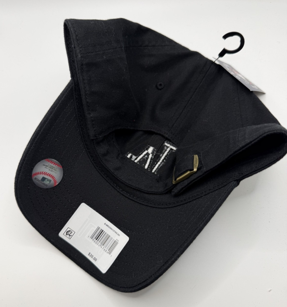 LA Los Angeles Dodgers Logo-All Black/Out MLB adjustable Hat/Cap-NWT