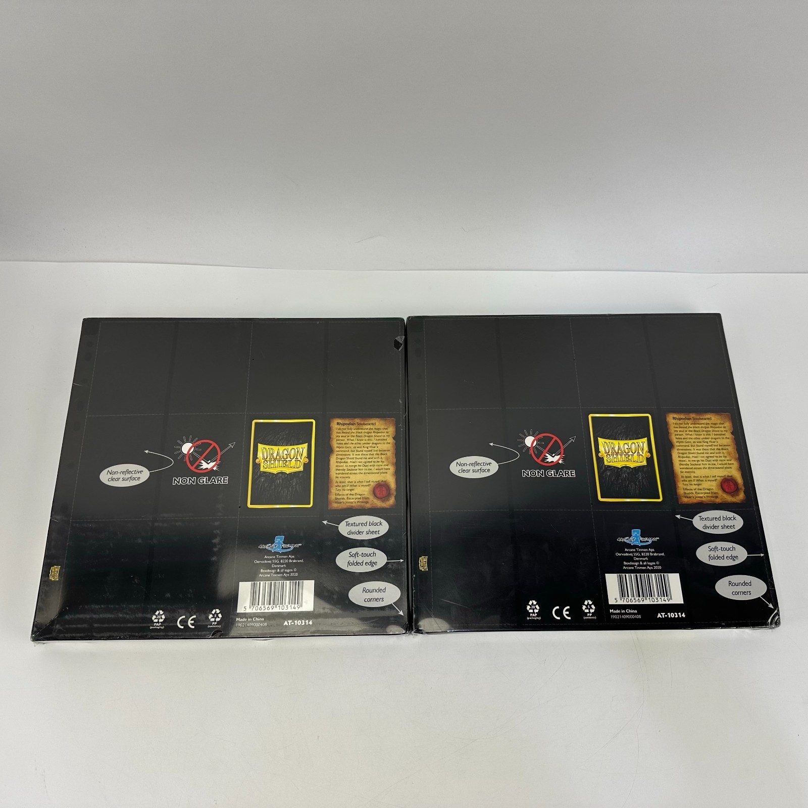 New Sealed Lot of 2 Dragon Shield Side Loader 24 Pocket Card Binder Pages