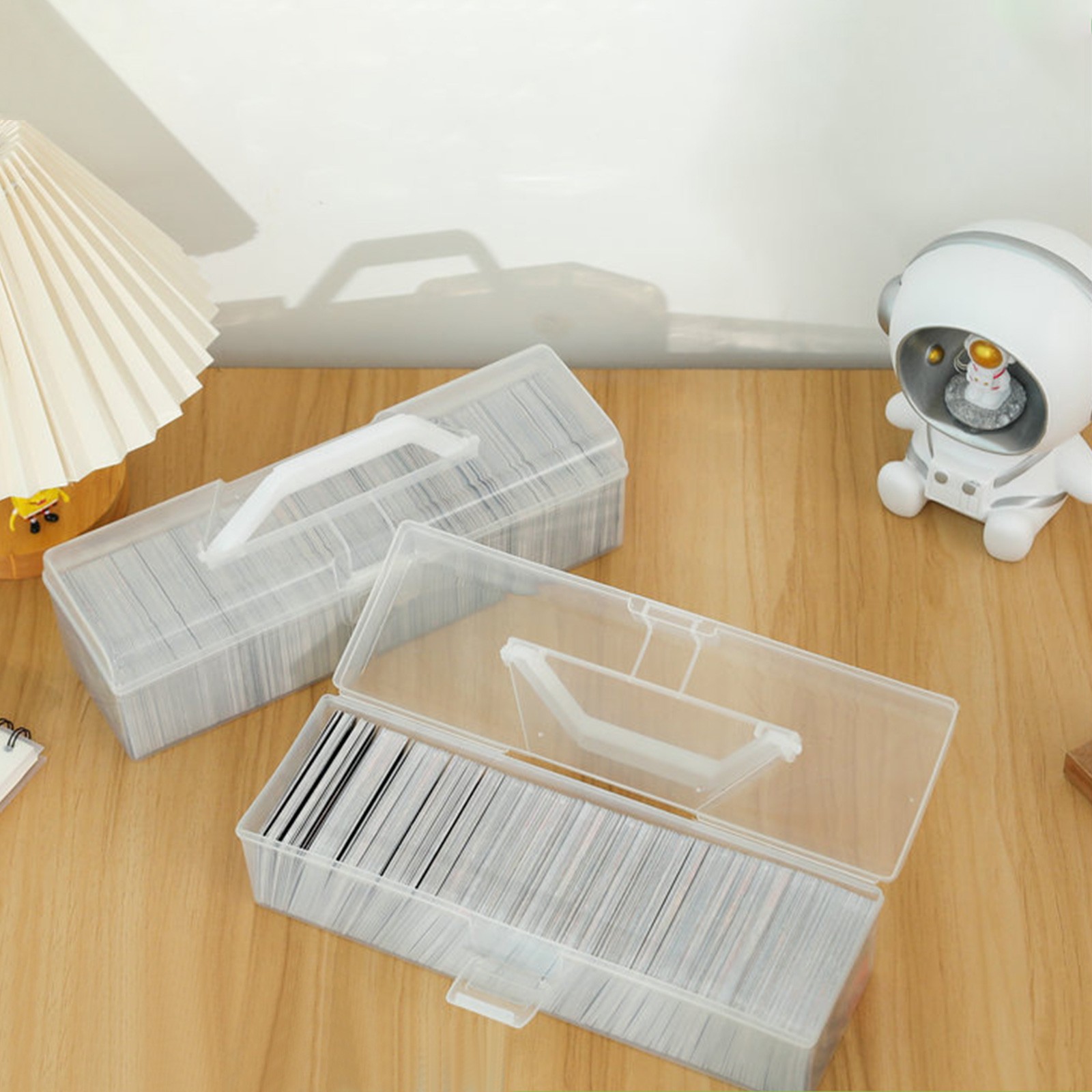 Storage Box Trading Card Clear Plastic, Playing Card Case Portable Collectibles