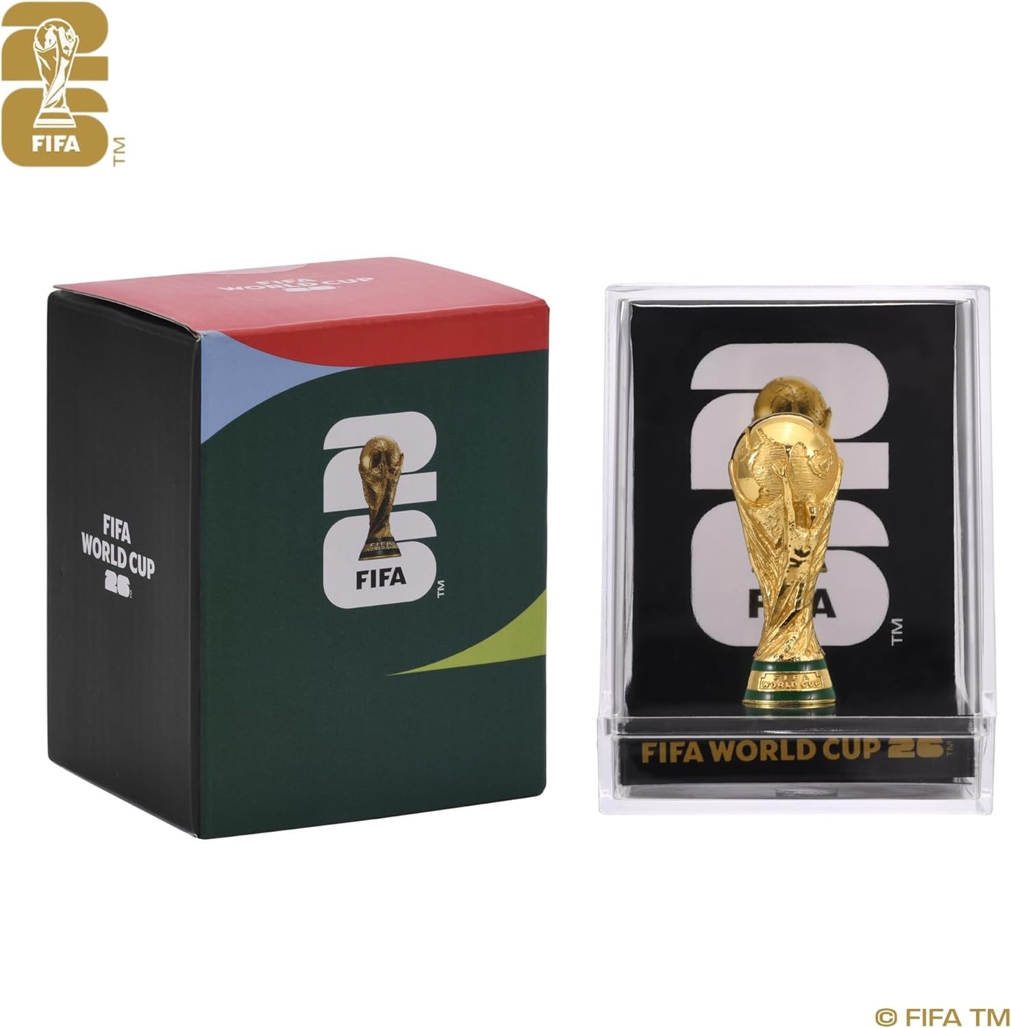 Official FIFA World Cup 2026 Trophy Replica 3in Acrylic Display Case