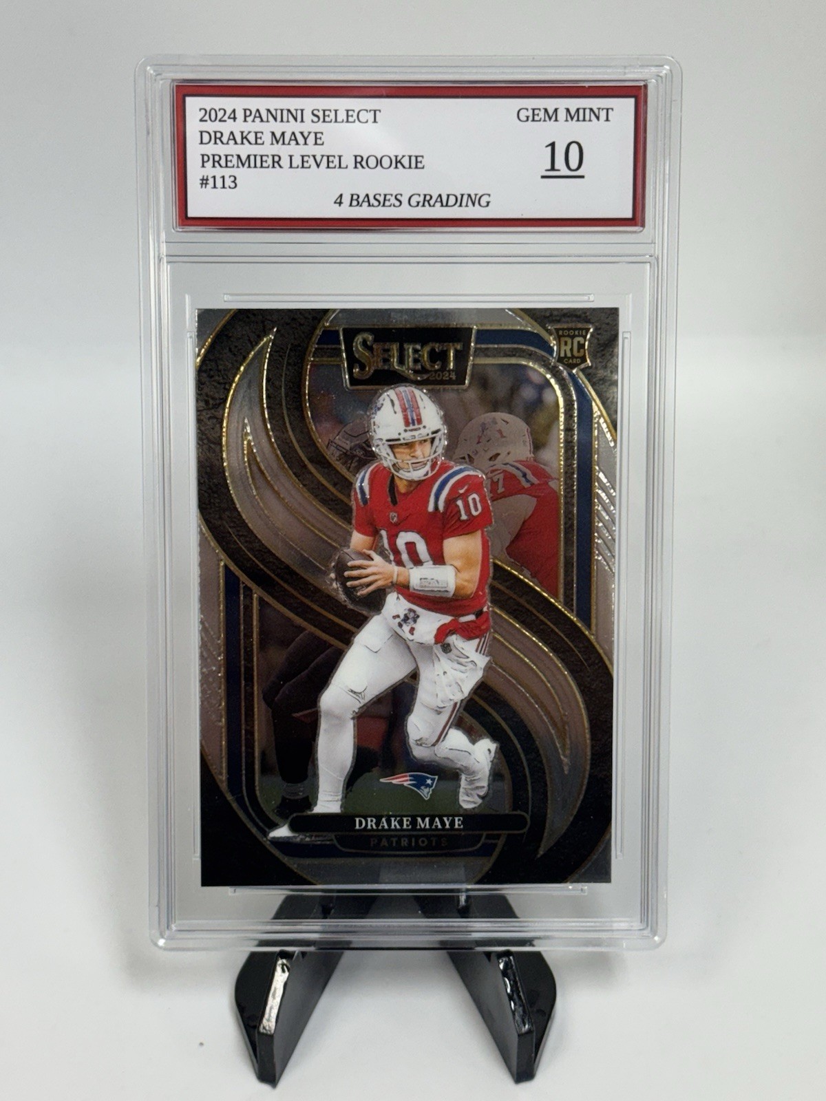 2024 Panini Select Drake Maye Patriots Premier Level Rookie #113 Gem Mint 10!