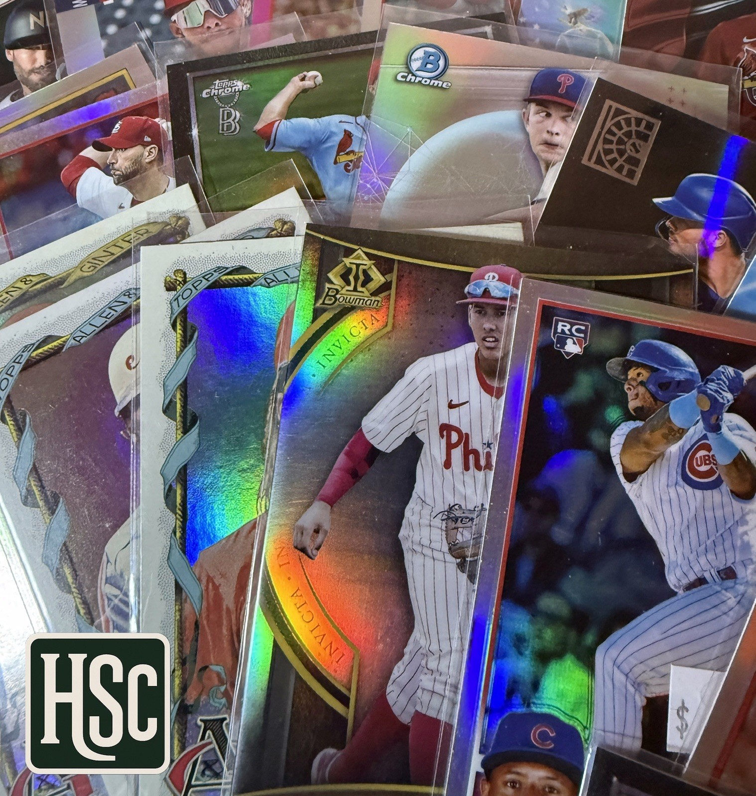 Baseball MLB – 200 Card Lot – Rookies, Parallels, Memorabilia, Autos, Numbered