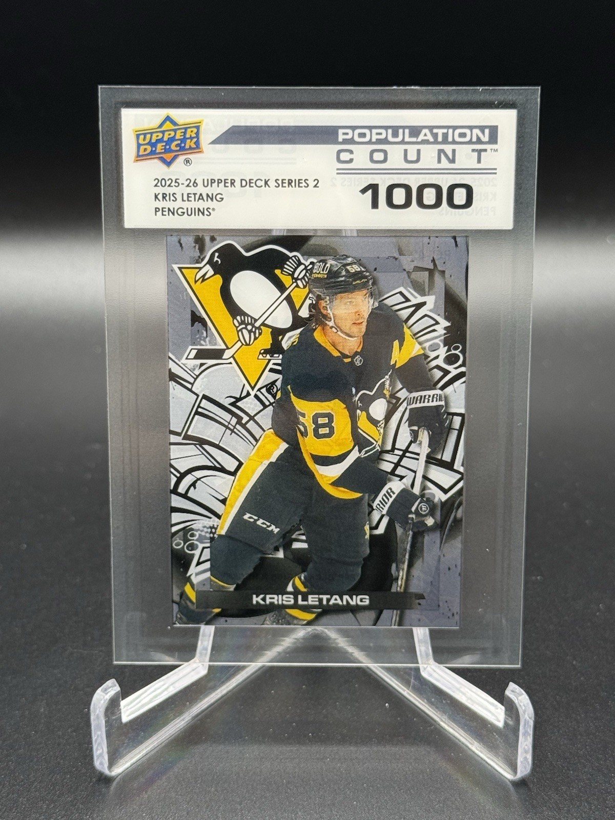 2025-26 Upper Deck Kris Letang Population Count 1000 #PC-42 Penguins