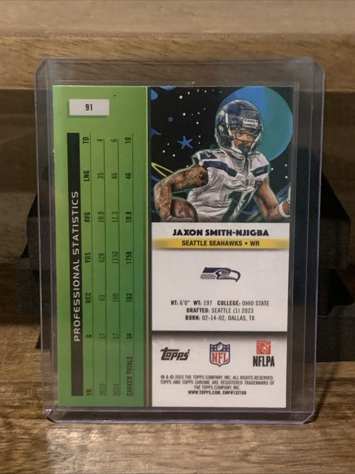 2025 Topps Cosmic- Jaxon Smith-Njigba #91- Seattle Seahawks