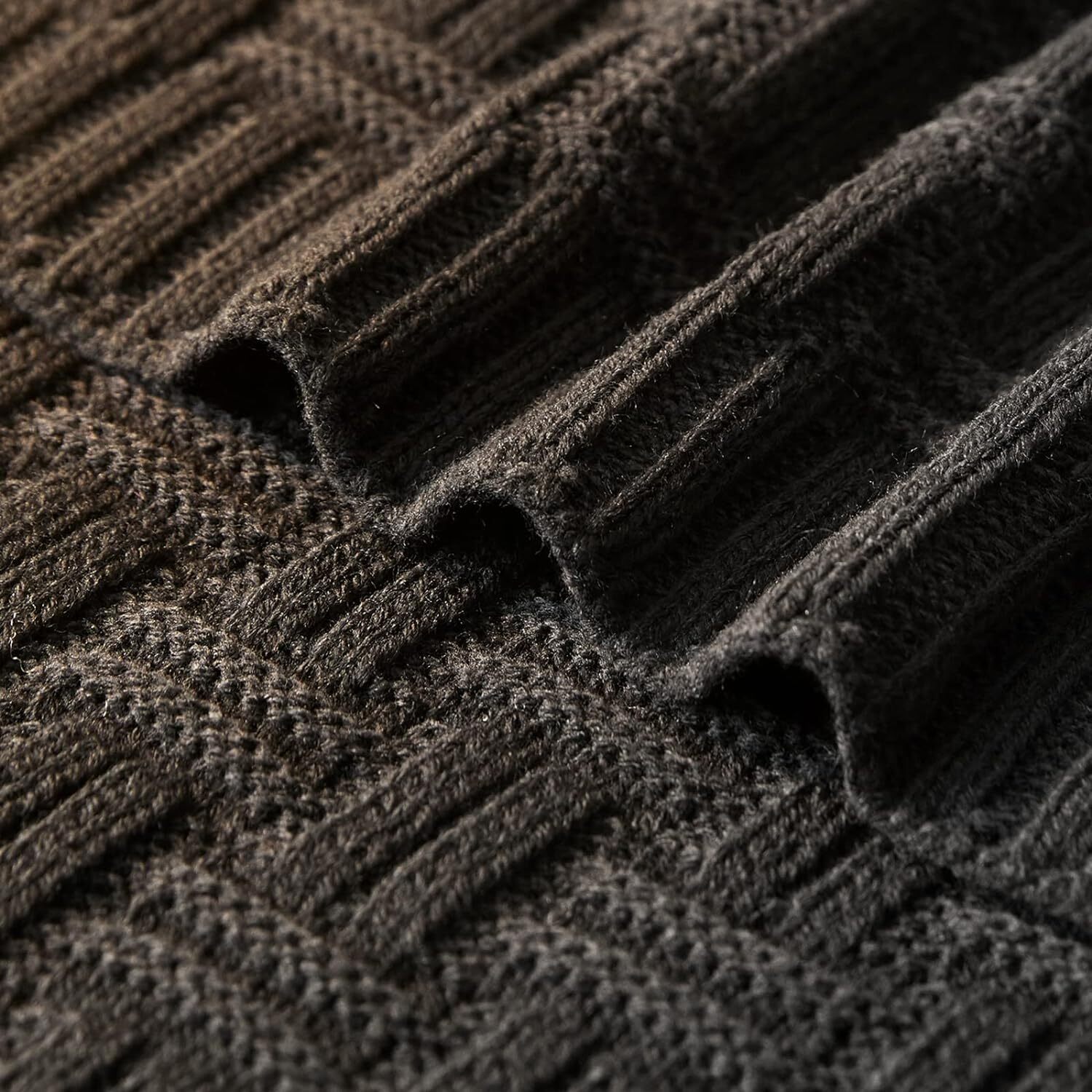 60×80 Throw Blanket, Soft Cozy Acrylic Cable 60″ x 80″, Black